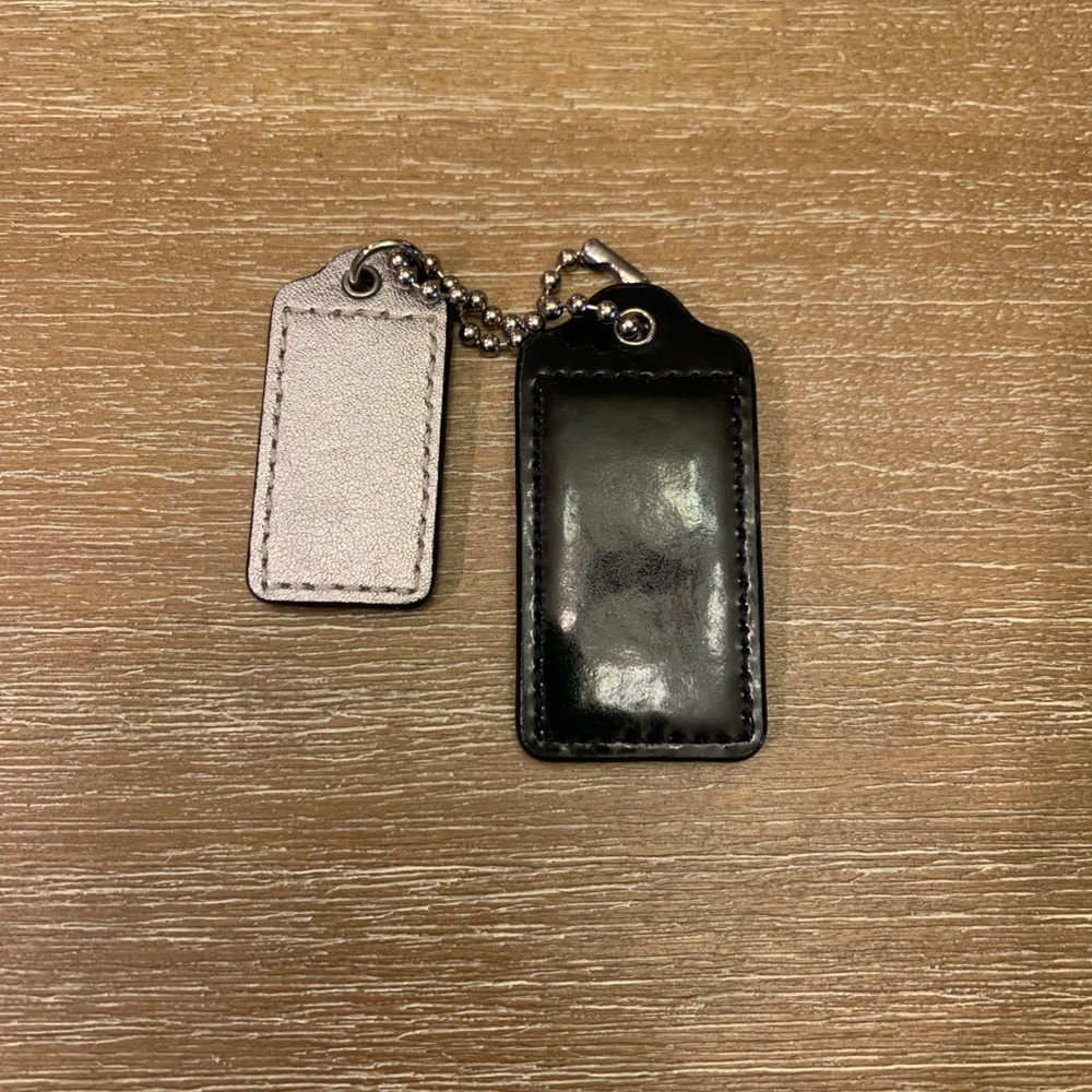 Set of Coach Black and Silver Hang Tags - Picture 2 of 4